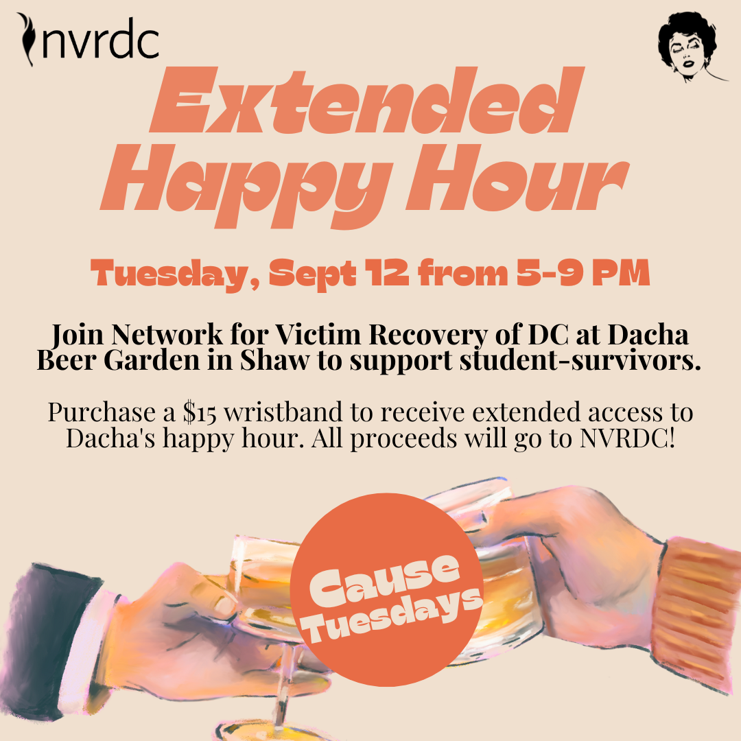 Extended Happy Hour Fundraiser Supporting Student-Survivors
