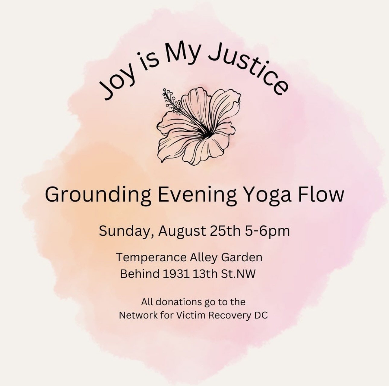 Joy is My Justice ~ Grounding Yoga Flow for NVRDC