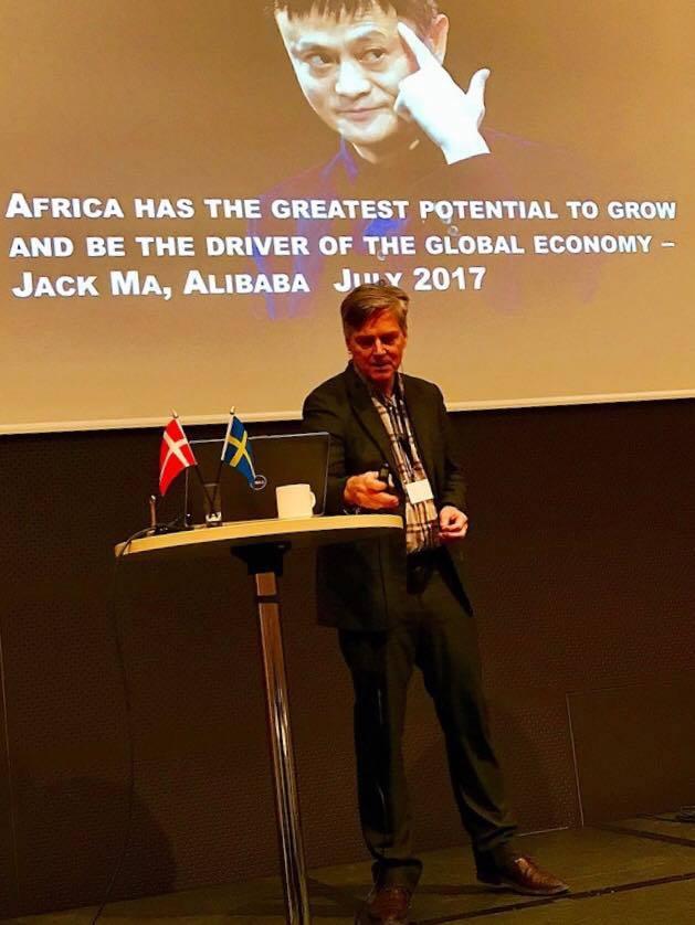 Speaking at the #africainnovationnetwork #kickoff seminar in Stockholm about digitizing the #informaleconomy in Africa. #redflash #Informalsector #EmergingAfrica