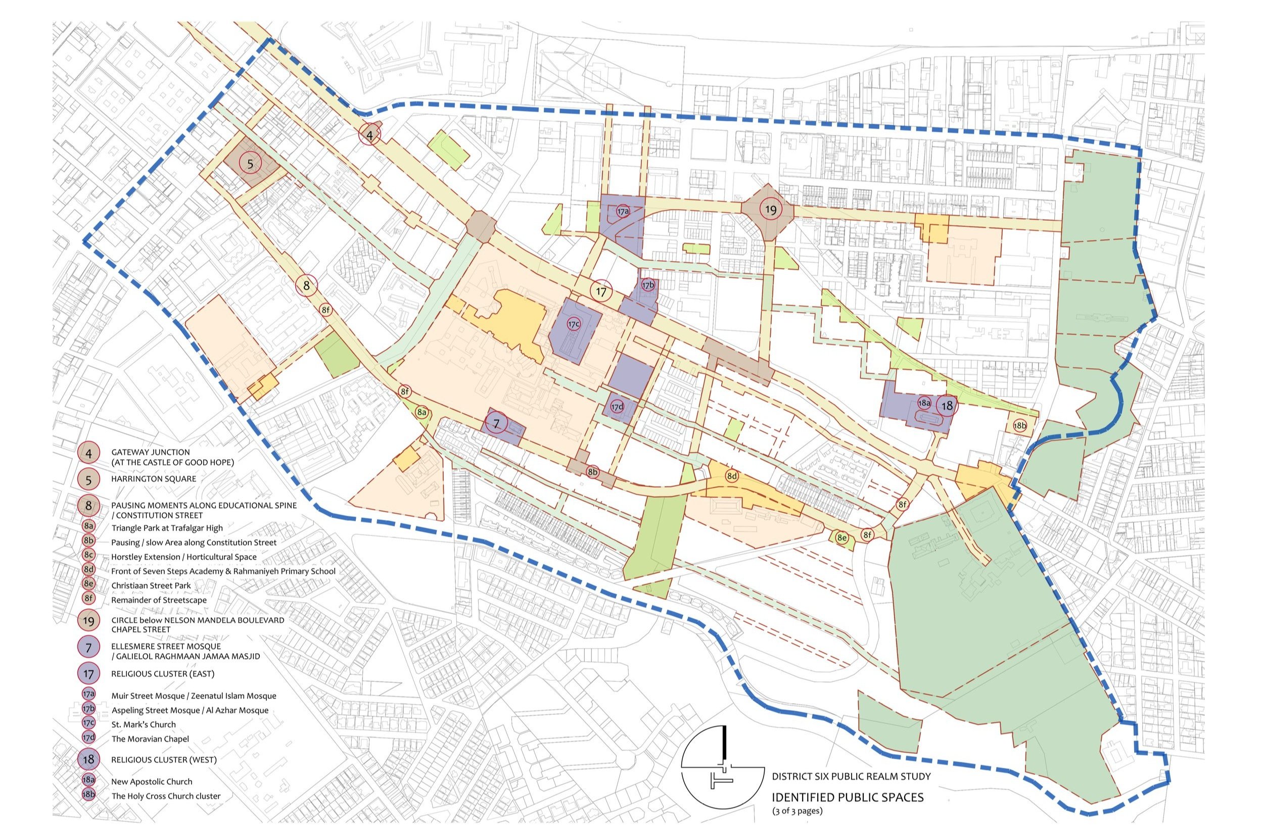  Terra+ engaged in a methodology for developing a culture and memory strategy for District Six's public space. The process involved desk-based research combined with a public participation initiative, intending to comprehend the area as a cultural la