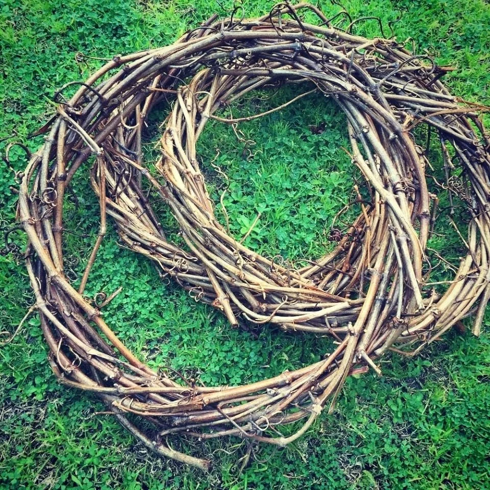 making vine wreaths exclusive to a Plunge wine tour.jpg