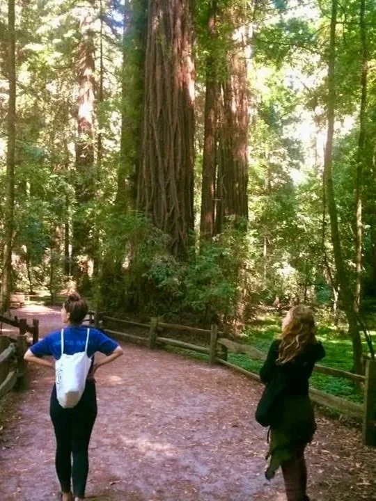 women on the Red Hill track where wine awaits in Merricks.jpg