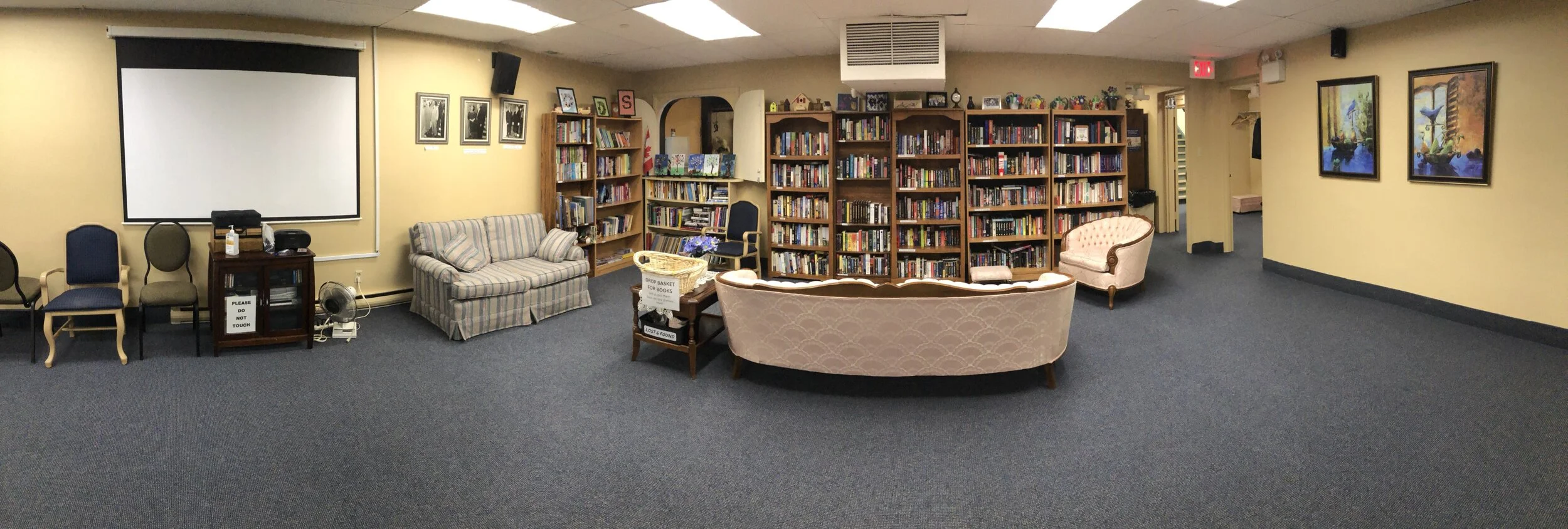 Projector, Library, and Downstairs Lounge Panorama.jpeg