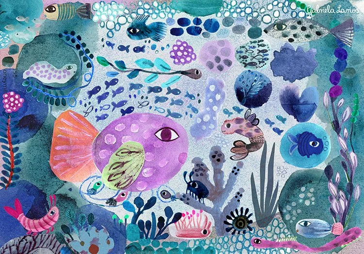 Globe Fish and Friends by Gabriela Larios.jpg