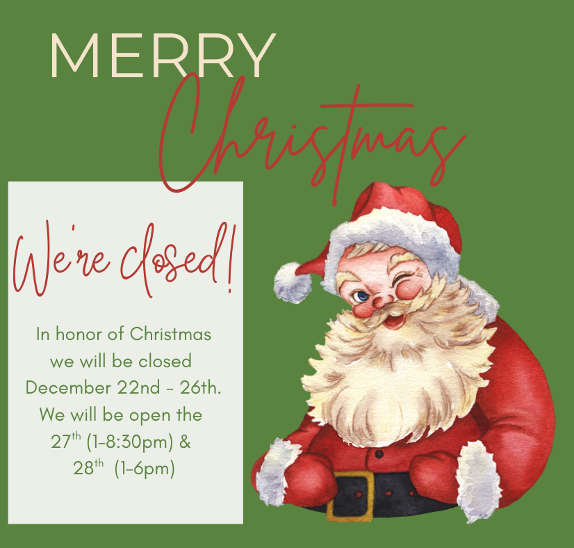 WINERY CLOSED FOR CHRISTMAS