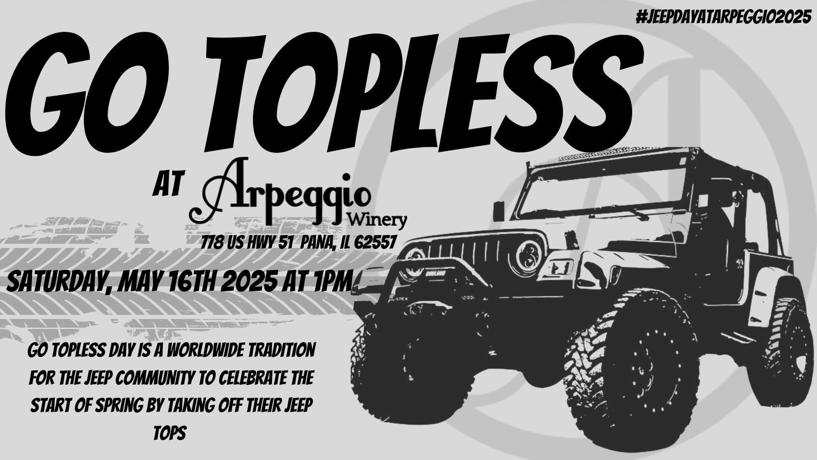 GO TOPLESS - JEEP DAY AT ARPEGGIO WINERY