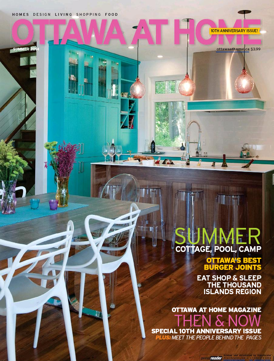 “Easy Living Cottage Style” Pages 16–17 Ottawa at Home Magazine, June 2014