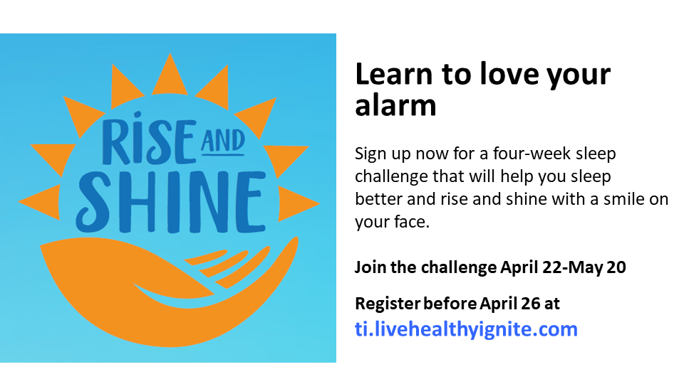 Rise &amp; Shine Sleep Challenge