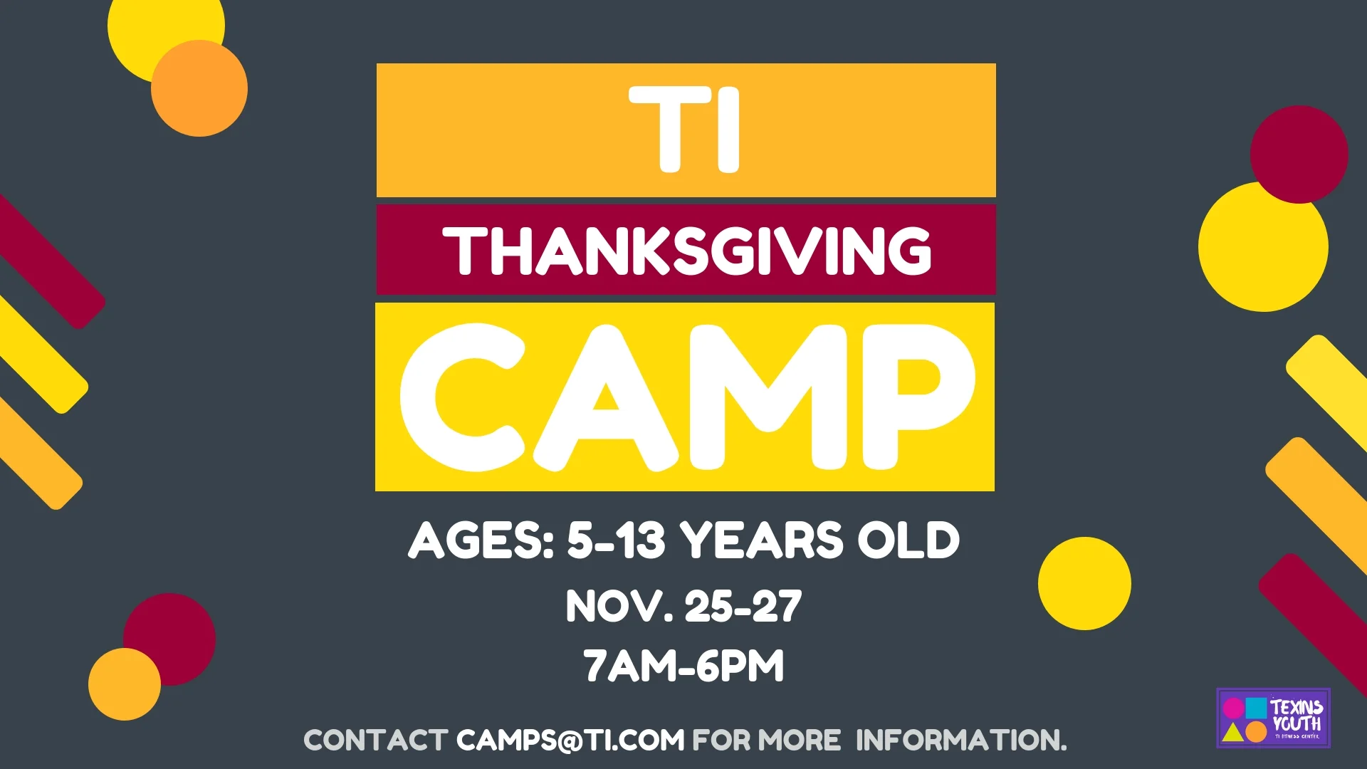 Thanksgiving Camp