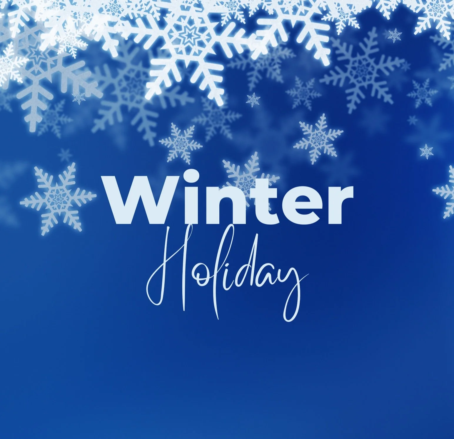 Winter Holiday Closure