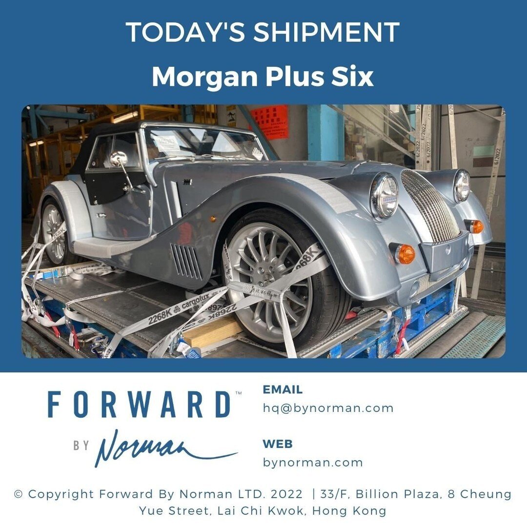 Need your #LuxuryVehicle shipped overseas from #HongKong? Check out our recent shipment:�
Morgan Plus Six
Enquiry hq@bynorman.com
�#CarLogistics
#FreightForwarding