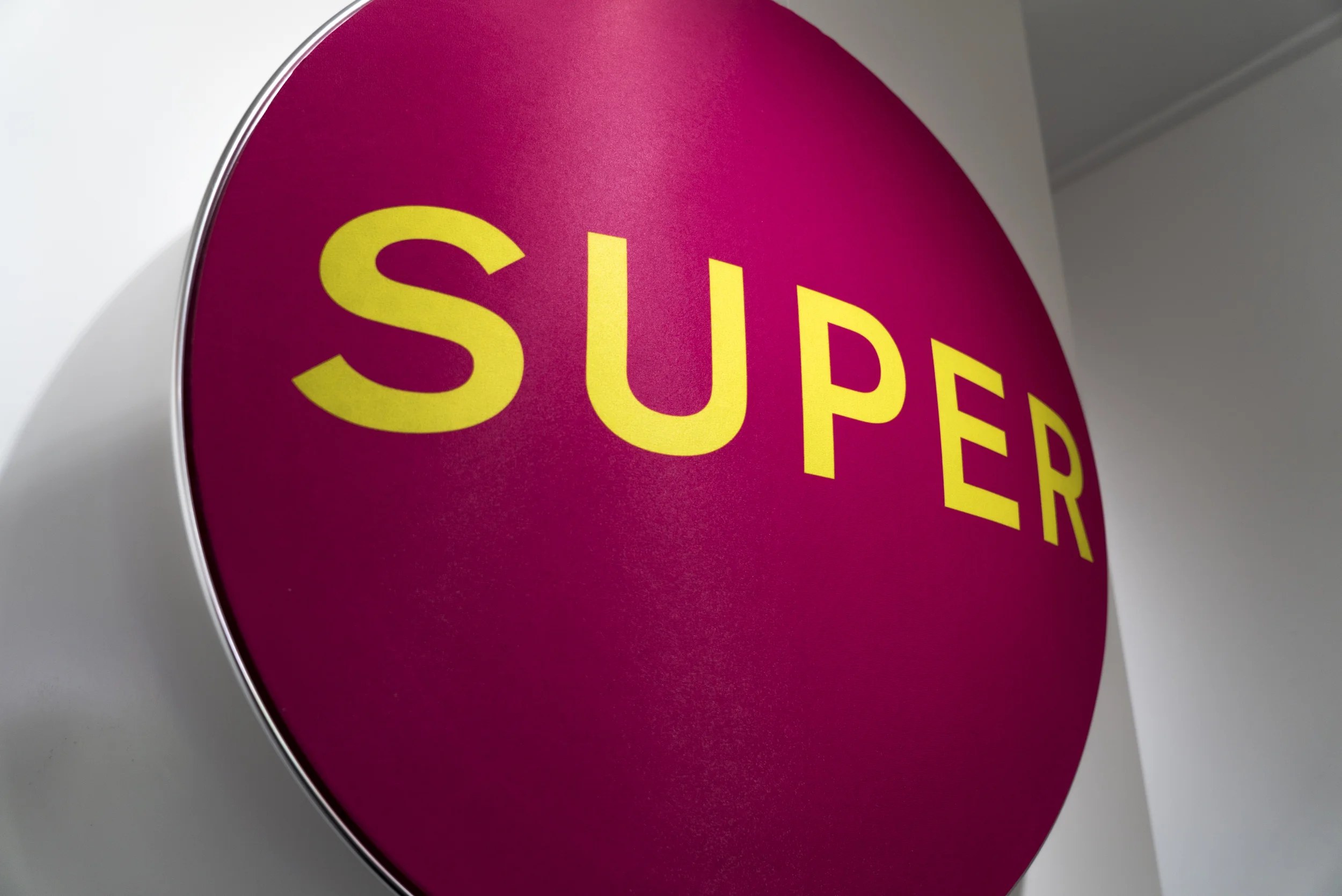 A customised Beoplay A9 with SUPER cover at Boxpark Shoreditch in London