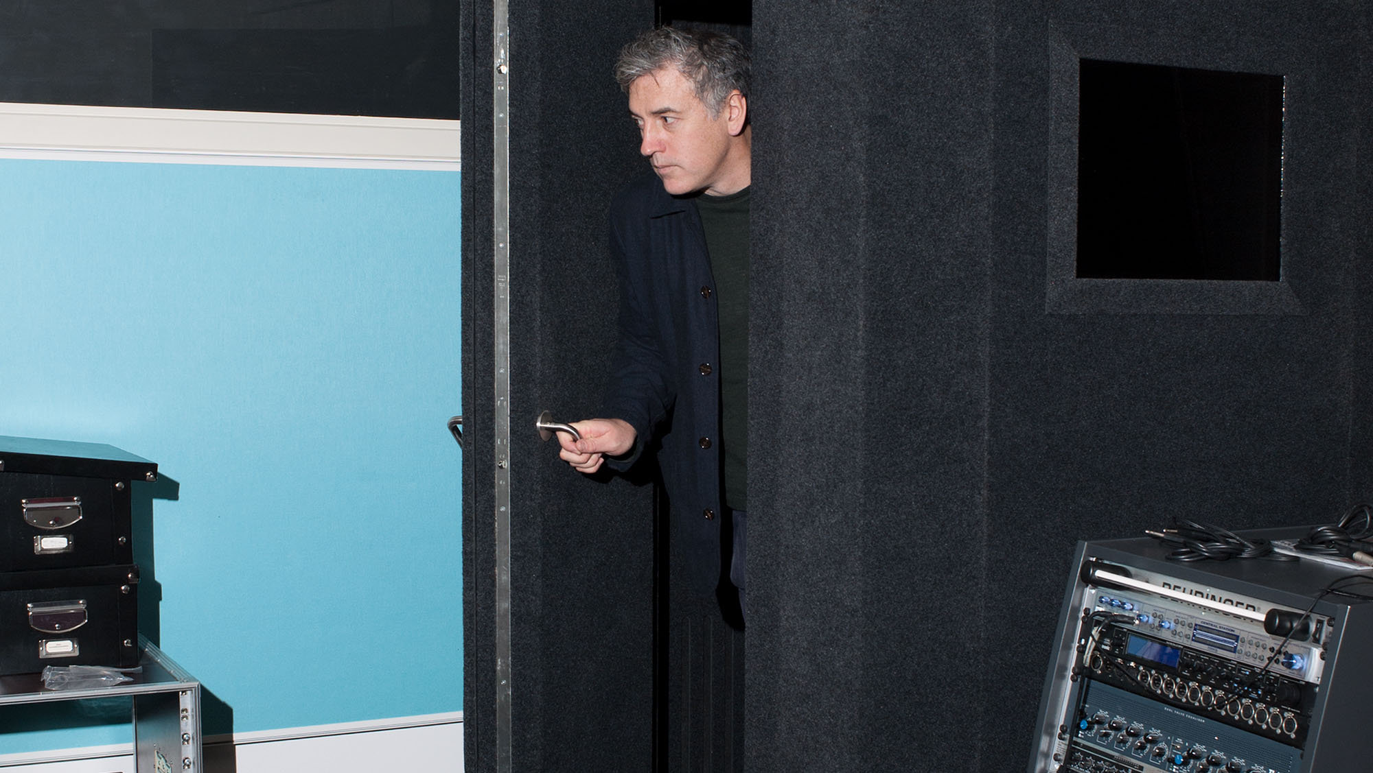 Who's that knocking? Tim Hinman in his Copenhagen studio.