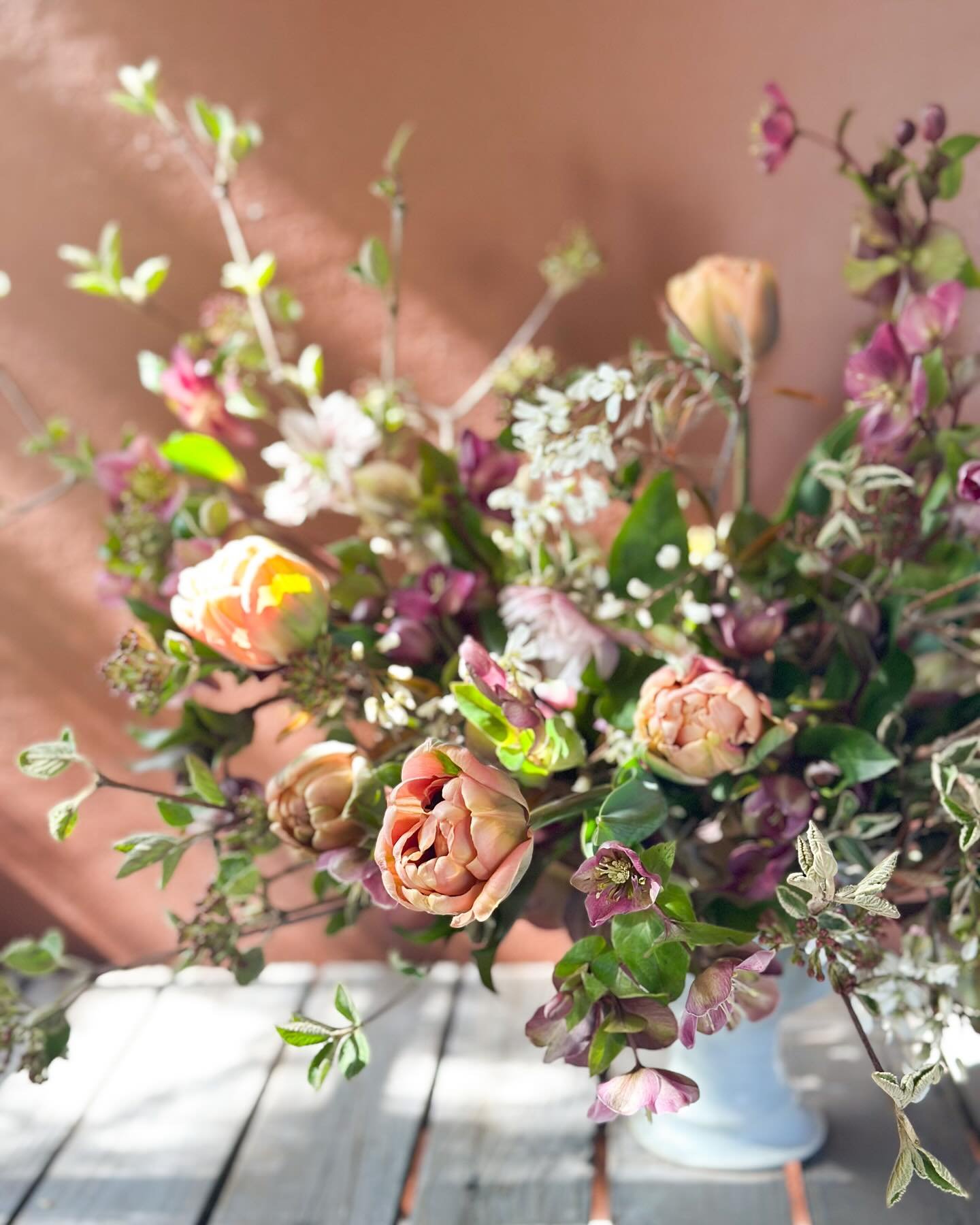 It was an exciting moment to see our belle &eacute;poques in bloom and then we each picked one. Together in the garden is a special place to be. 🤸&zwj;♀️✨