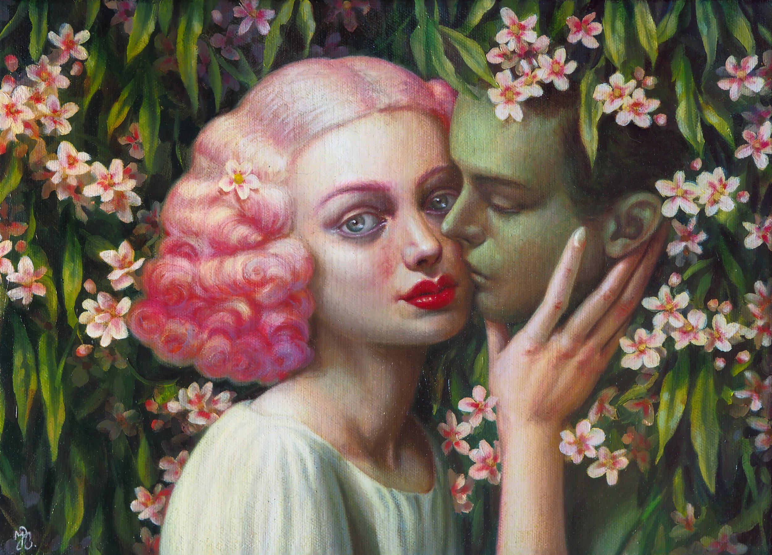 Lady and her Green Boy Lover