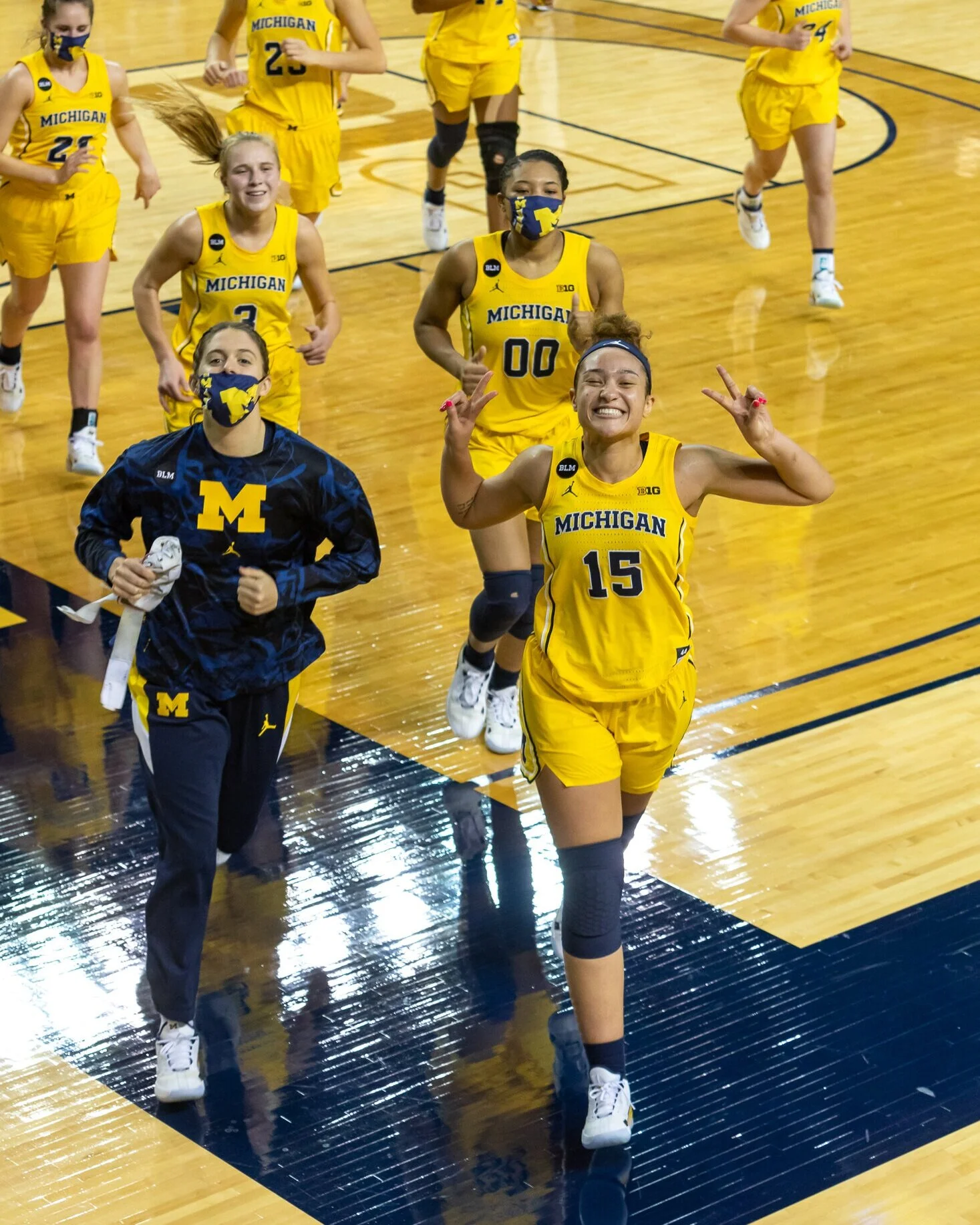 Back (and masked) in the arena!