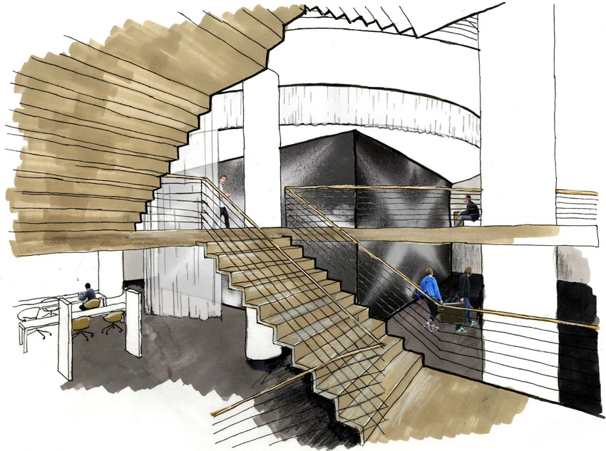 Public Space: Stairs, Public space outside of performance spaces