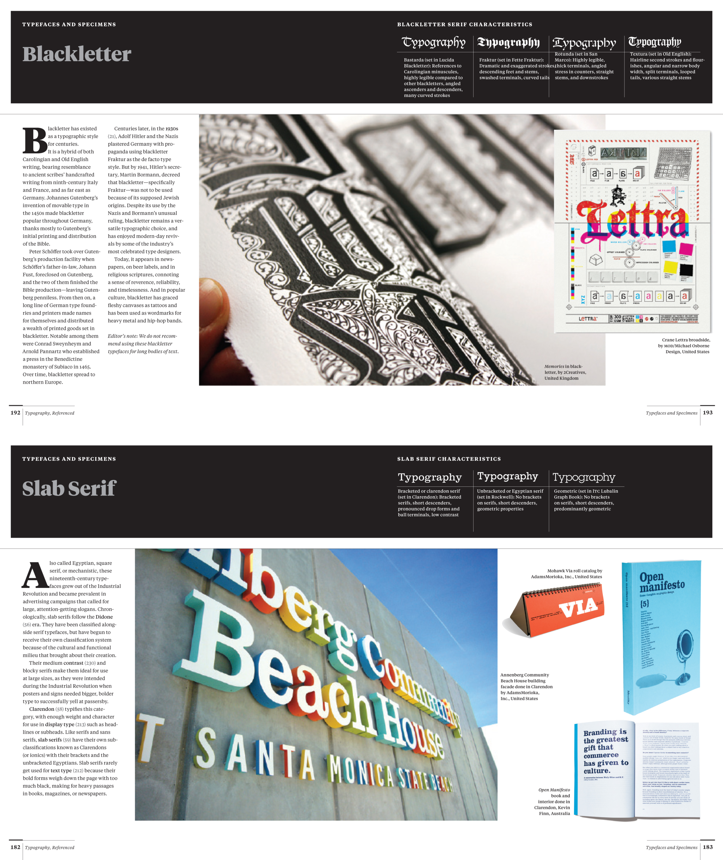 Typography, Referenced
