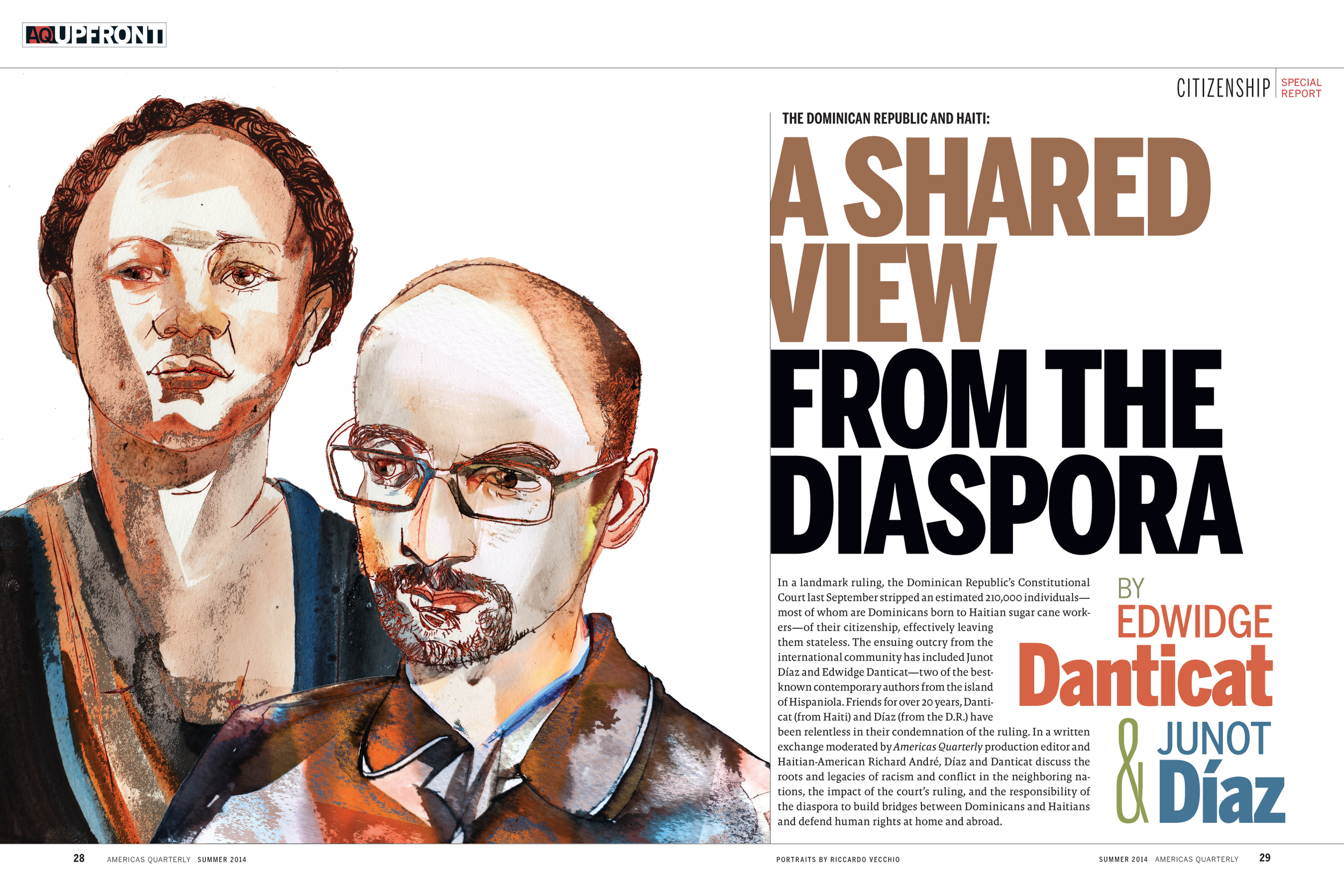 Diaz and Danticat AQ Magazine