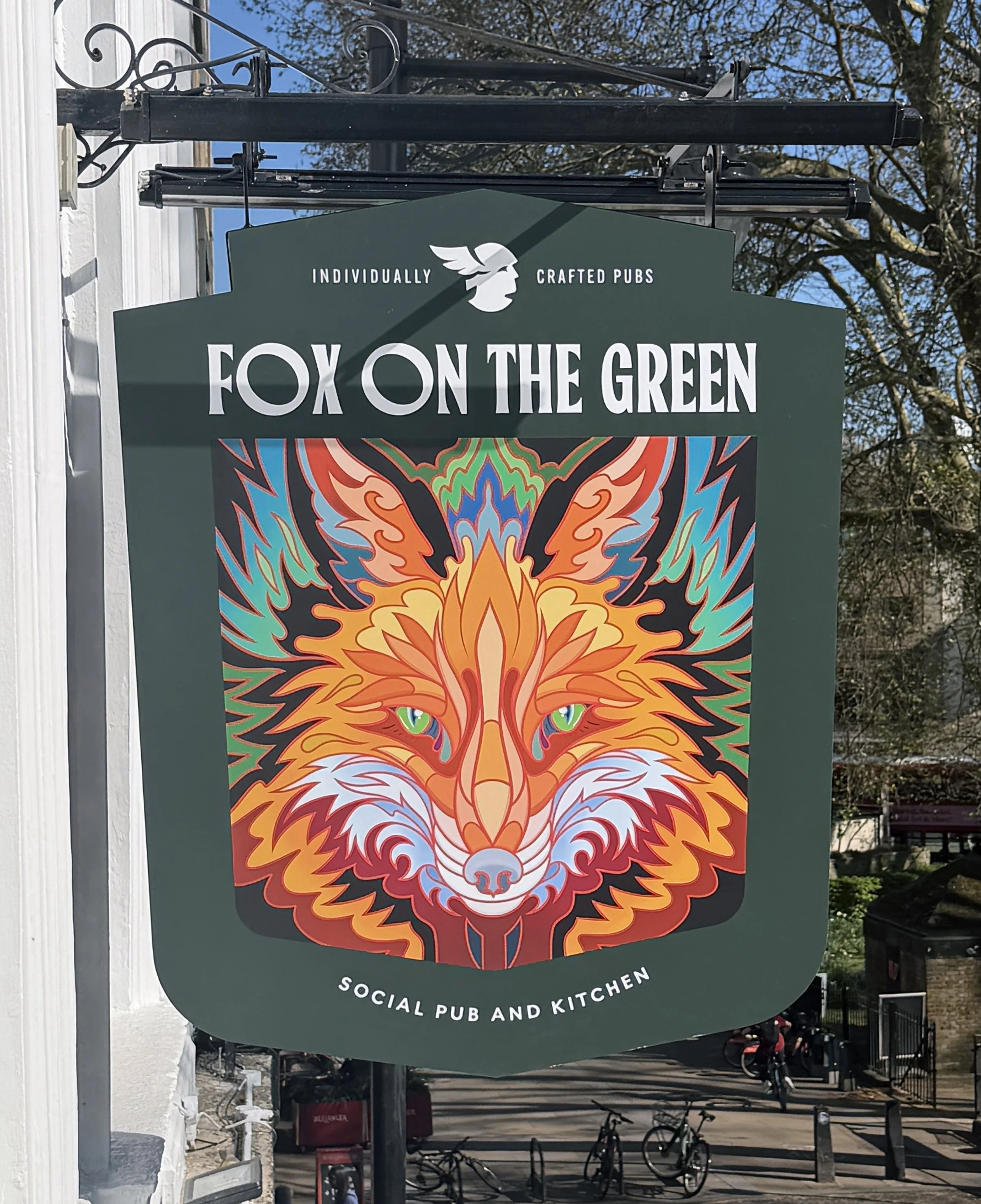 Fox On The Green pub sign