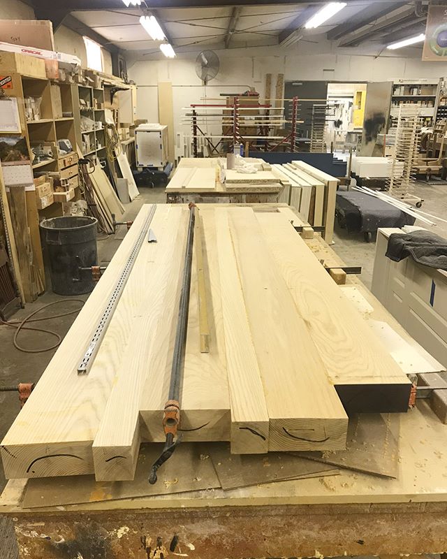 #inprogress An Ash conference table for @forestkitchendesignstudio!
•
•
•
#customwoodwork #customtable #forestmillwork #asheville #828isgreat #greenville #yeahthatgreenville