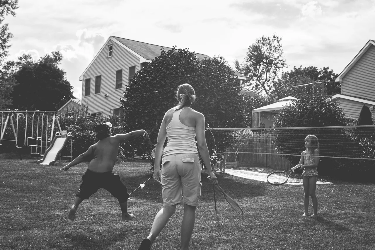 New Jersey Family Photographer - Birthday Party Backyard Games