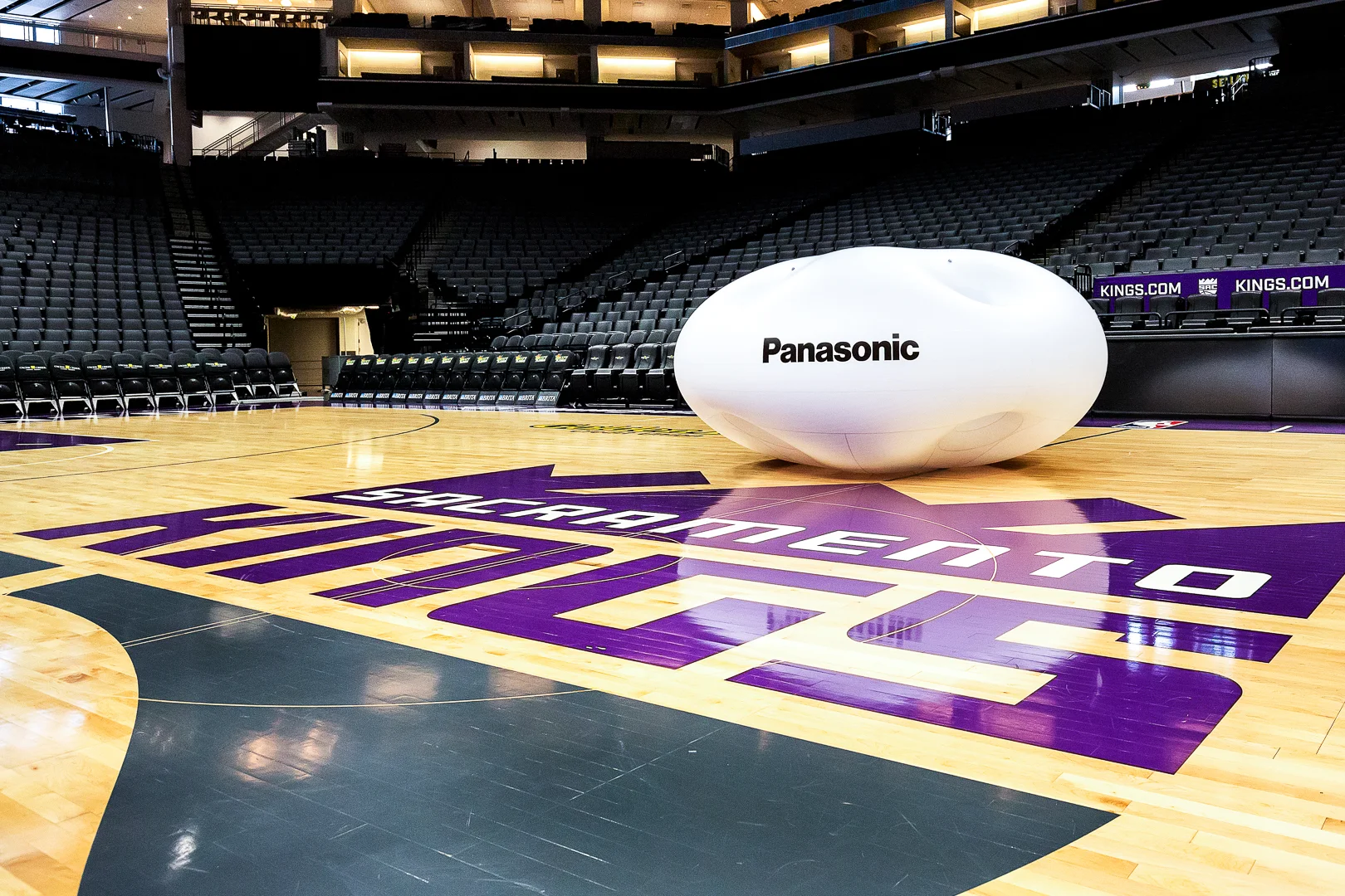 Panasonic BalloonCam at the Sacramento Kings Golden 1 Center photo by Brad Ahlm FairMarketPhoto.com SacramentoSportsPhotography.com SacramentoProductPhotography.com