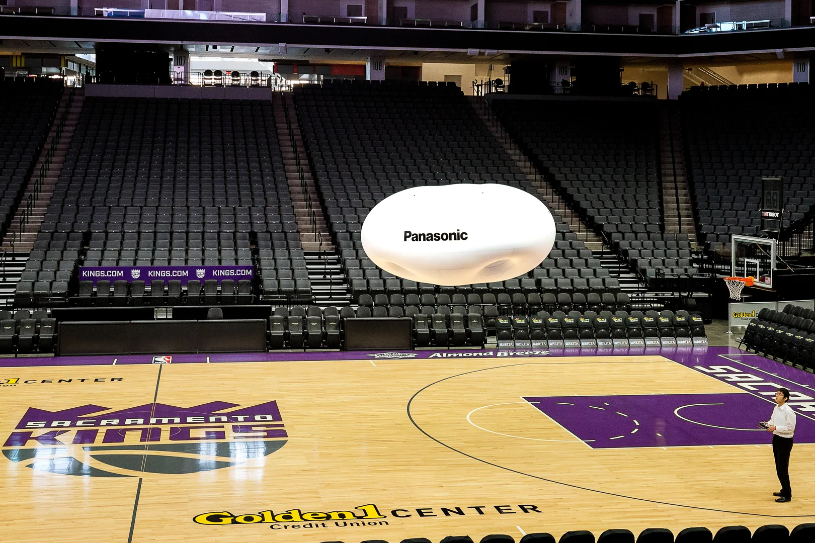 Panasonic BalloonCam at the Sacramento Kings Golden 1 Center photo by Brad Ahlm FairMarketPhoto.com SacramentoSportsPhotography.com SacramentoProductPhotography.com