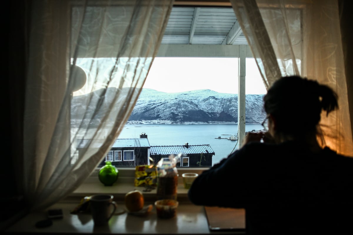 The out of this world view from our Air BnB