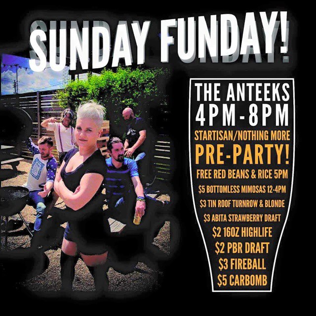 Free food and great drink specials! Today! #sundayfunday #brickyardsouth #theanteeks