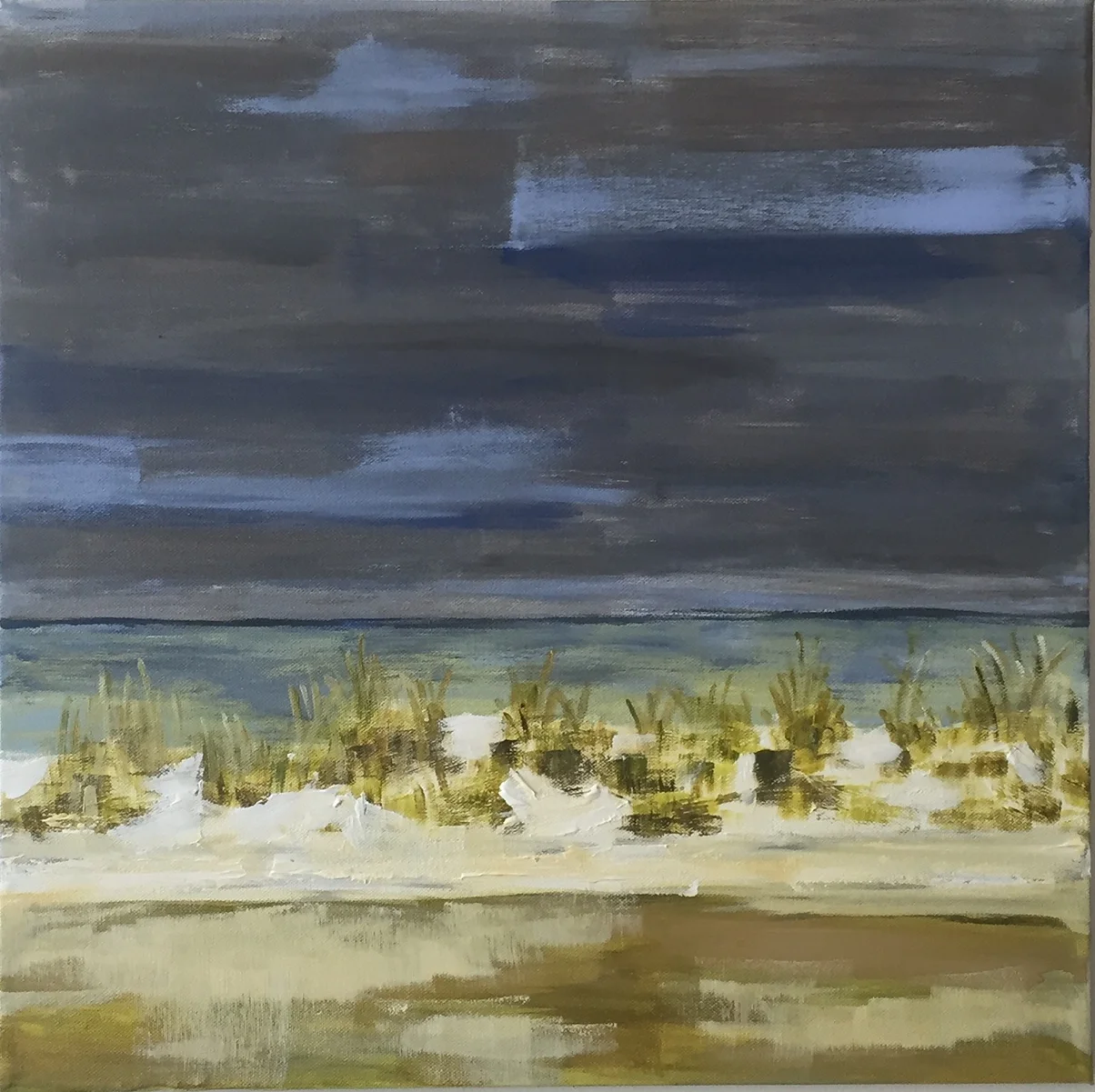 Beach Storm | 20x20 Acrylic on Canvas