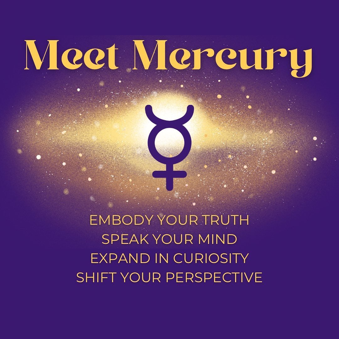MERCURY: EMBODY YOUR TRUTH, SPEAK YOUR MIND, EXPAND IN CURIOSITY, SHIFT YOUR PERSPECTIVE

This reading works to strengthen your relationship to the Mercurial aspects of your life:

-Explore your unique intellect.

-Tap into the invocational power of 
