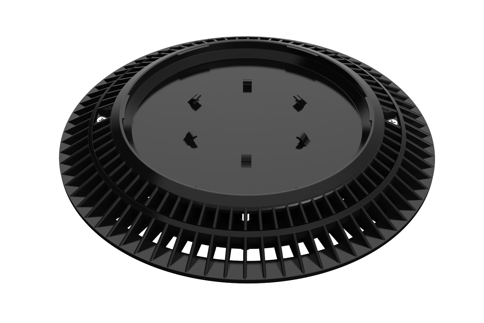 Retrofit Pebble Top Drain Cover Black