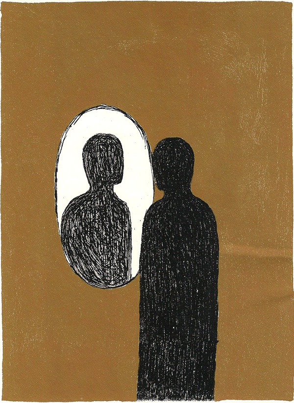 Illustration by Mimmo Paladino for a rare edition of James Joyce’s Ulysses