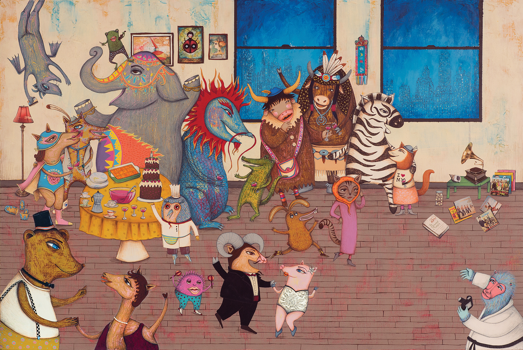 Larry & Friends: An illustrated book on the immigration experience, diversity and friendship