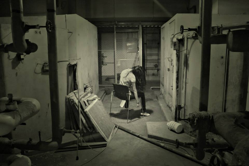 When I studied + worked at UIC... And made my coworkers pose for my eerie shots. 