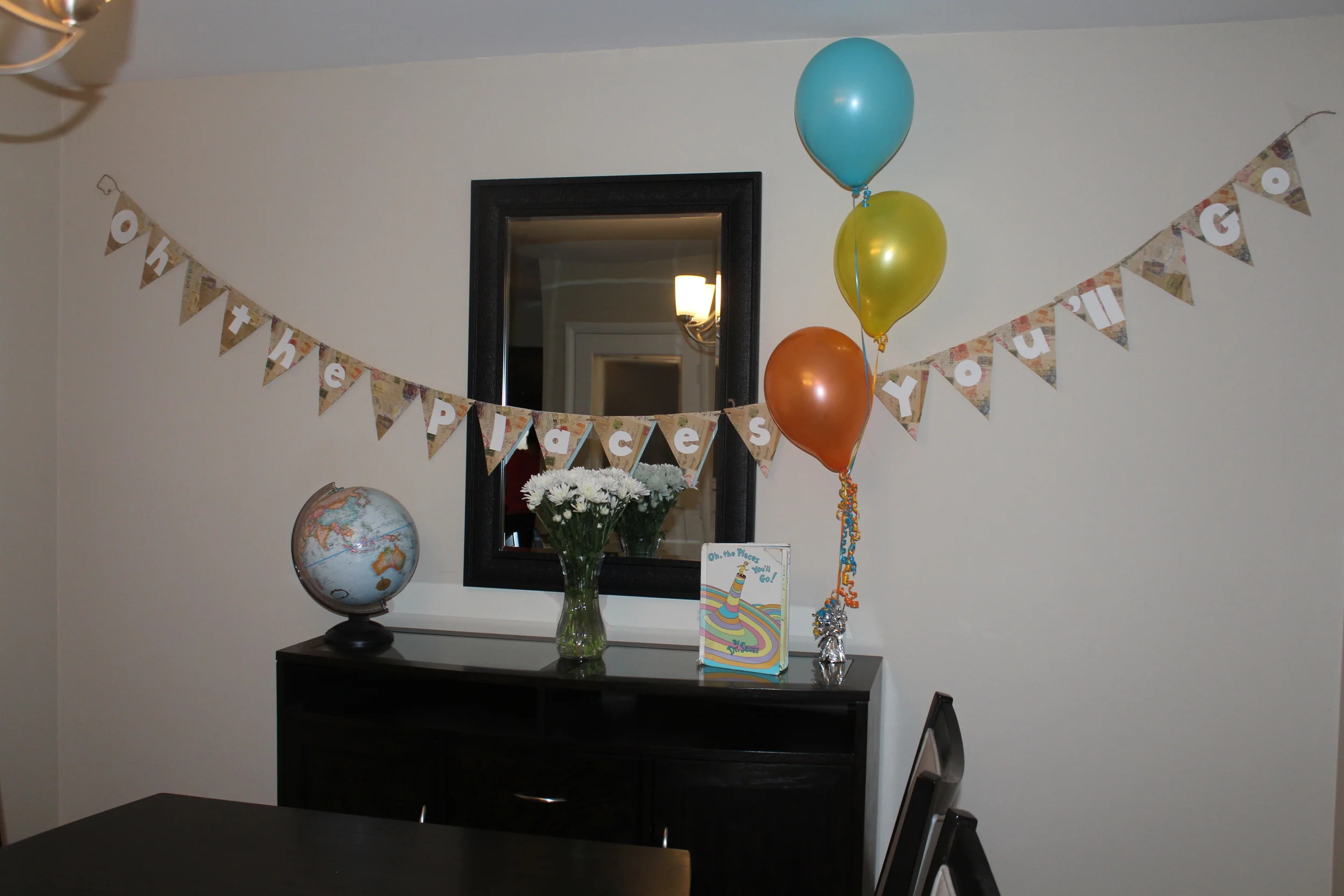 Really loved the decorations my sister used. She knows me well!