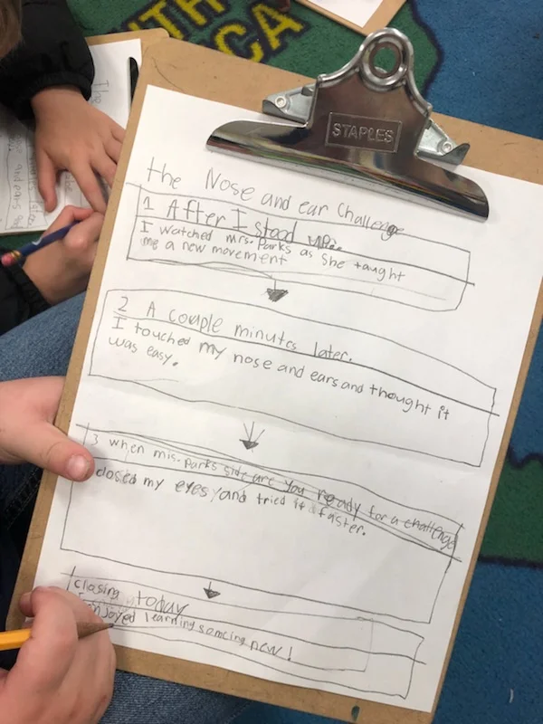 First grade narrative Group Write and student writings 1.jpg