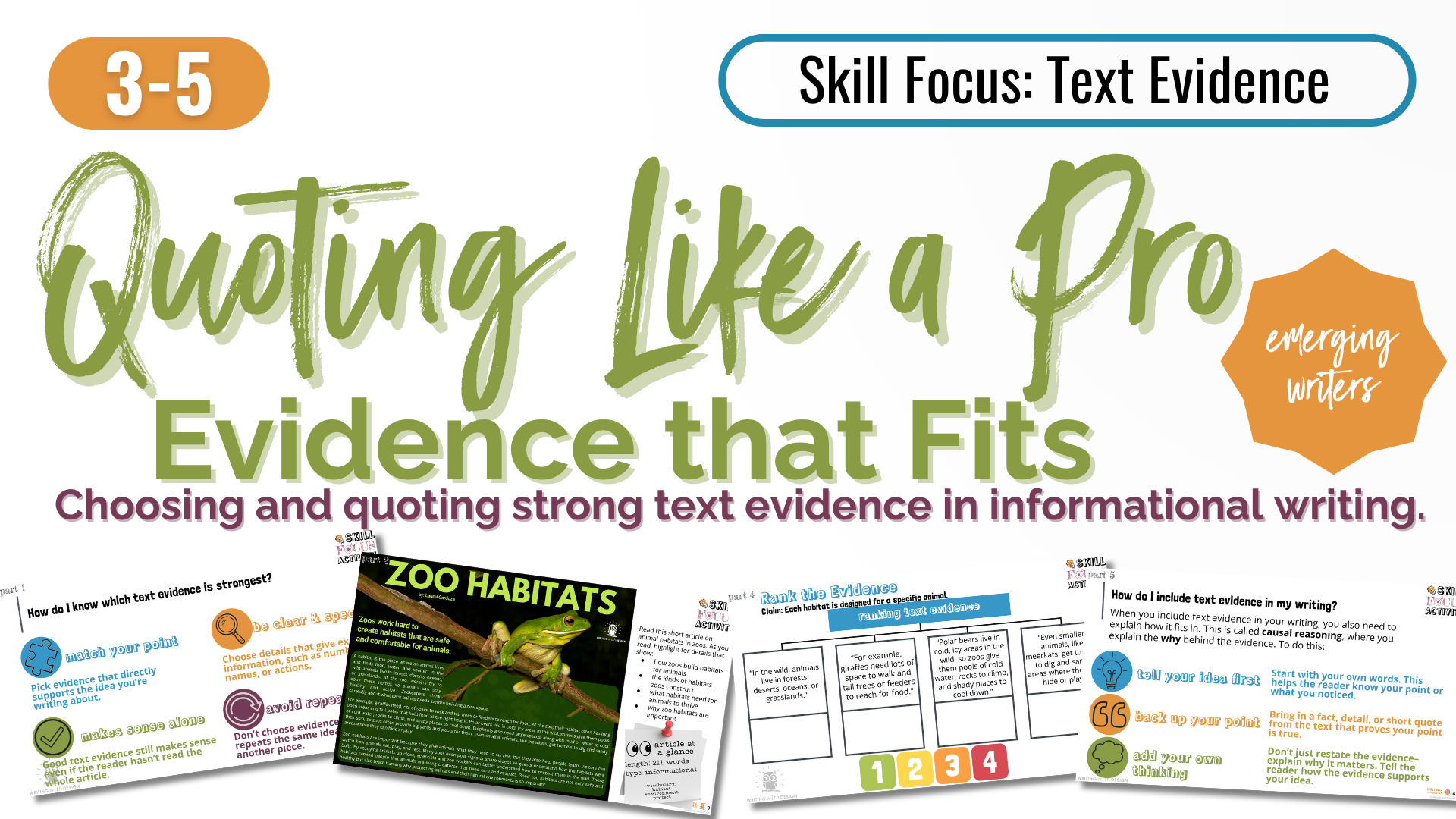 Quoting Like a Pro: Evidence That Fits