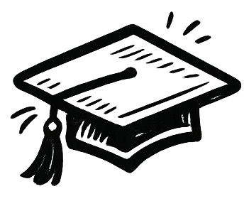 A graduation cap decorated with a diploma rolled up and tied with a ribbon.
