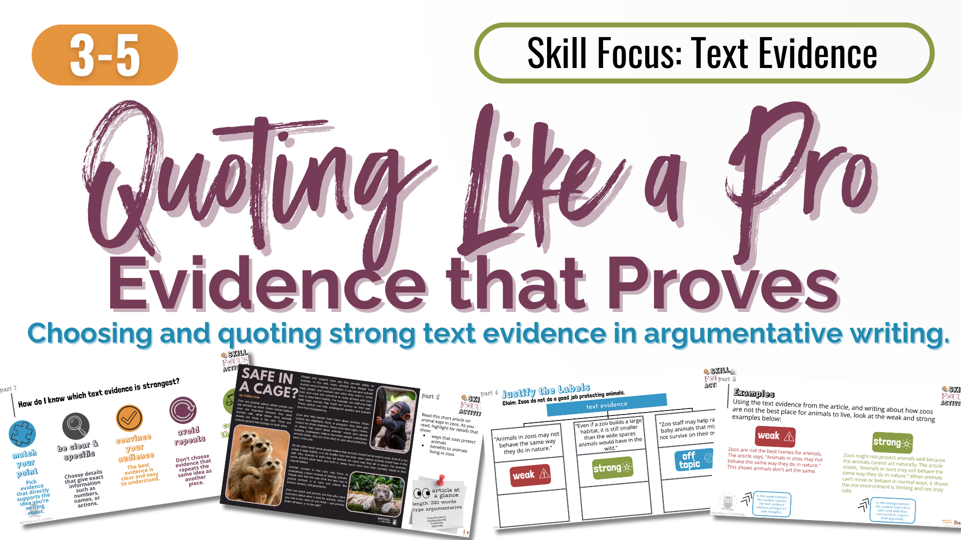 Quoting Like a Pro: Evidence that Proves