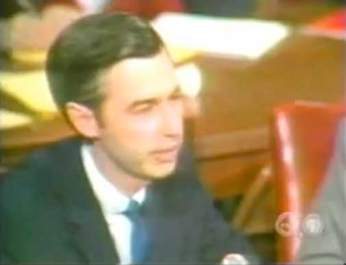Fred Rogers testifying before Congress