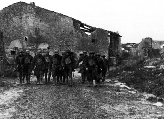 American soldiers in Seicheprey, France