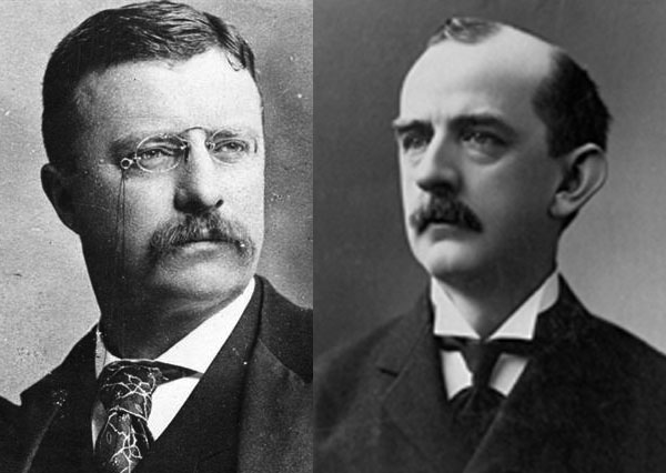 President Roosevelt (l.) and Governor Crane (r.)