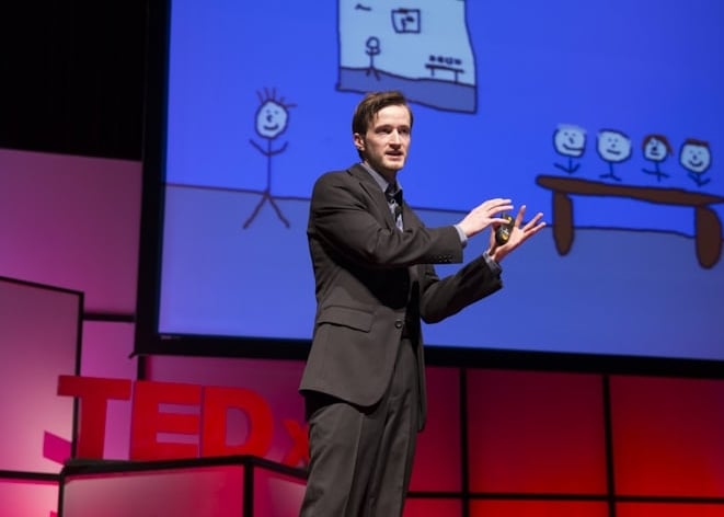 Auom Crew member Andrew Tarvin featured TEDx speaker.