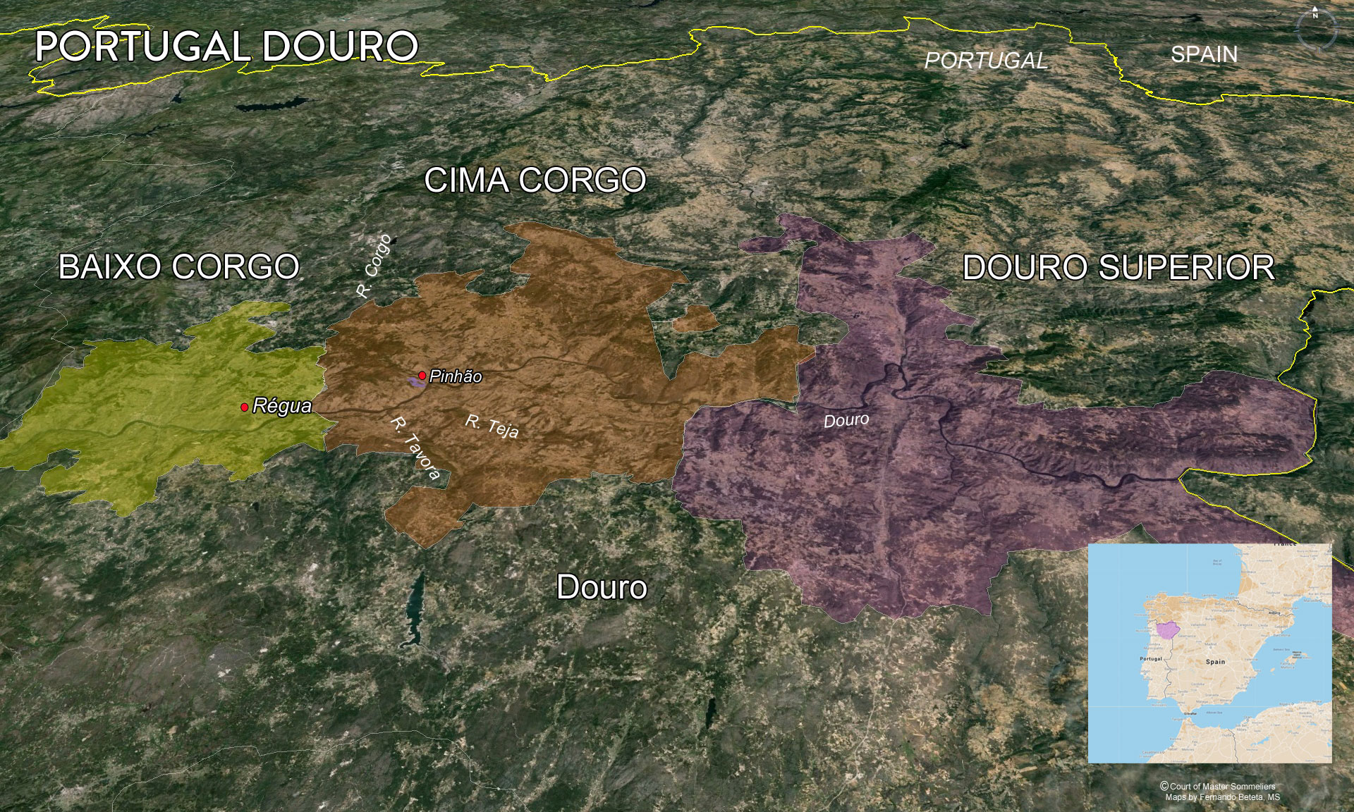 Portugal Douro Map