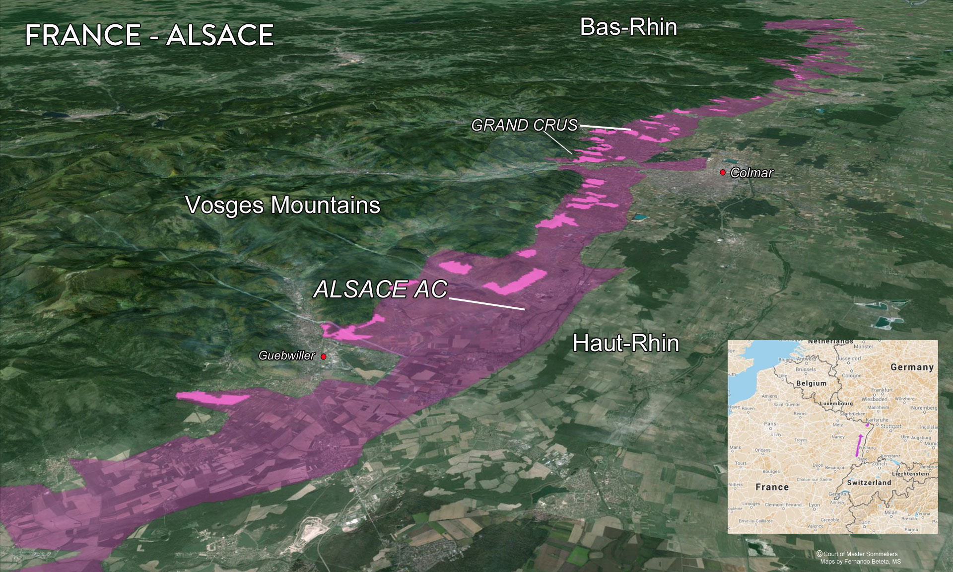 Map Alsace Terrain