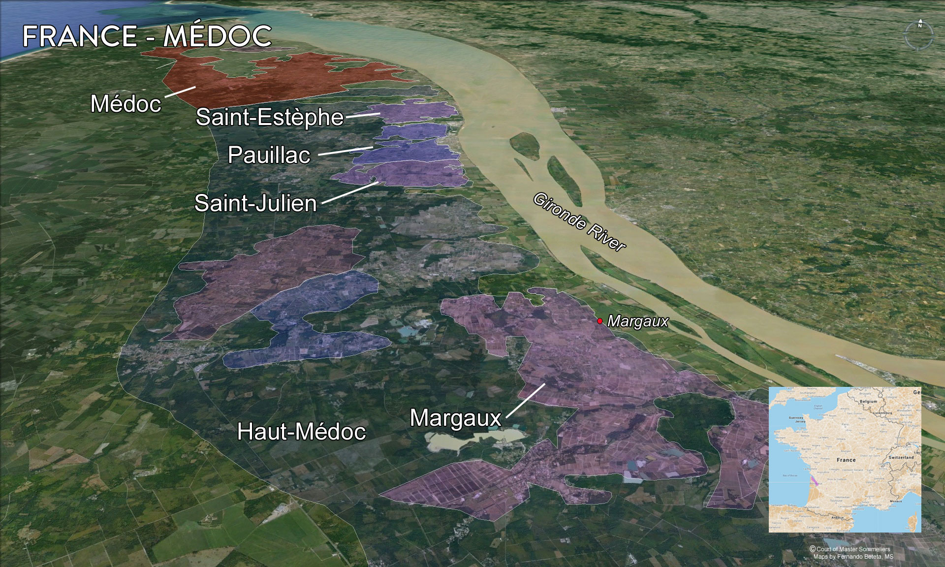 Map Medoc Overview