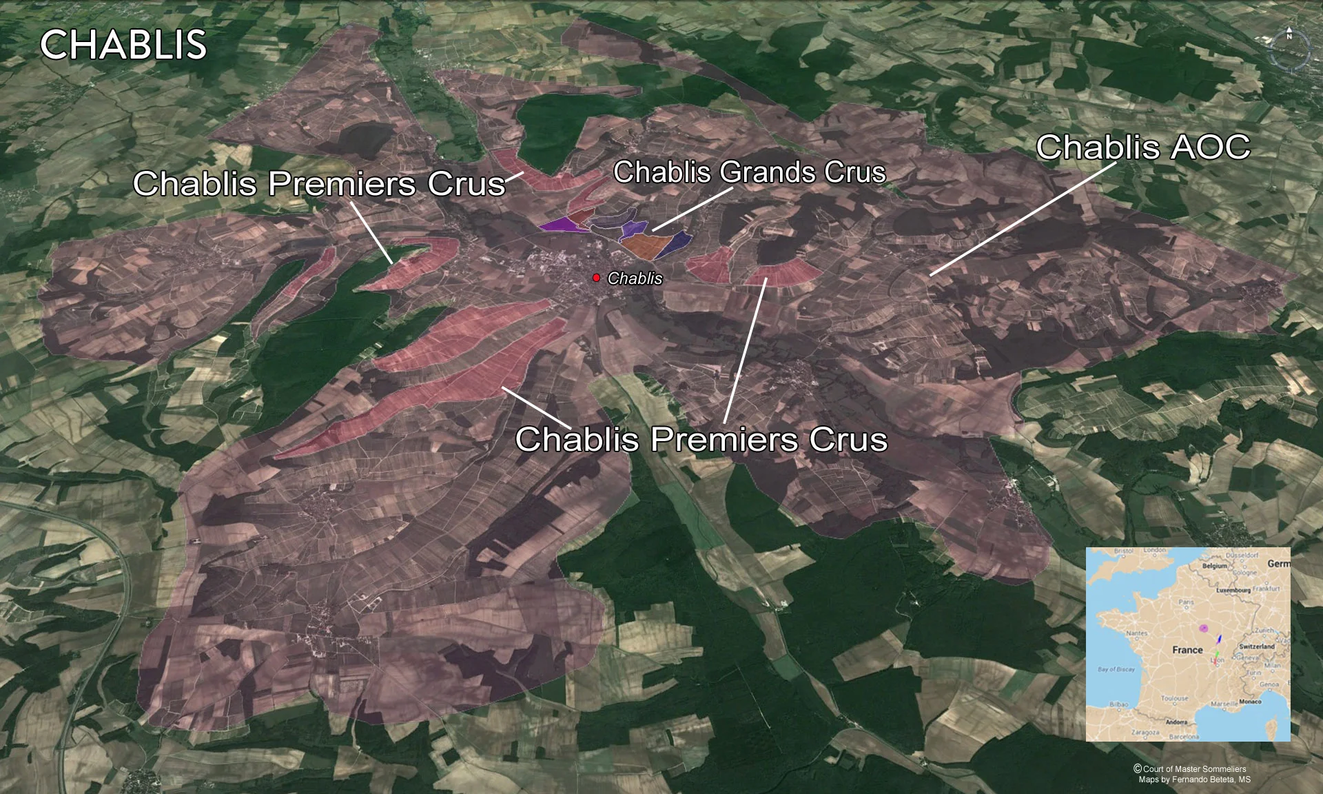 Map of Chablis