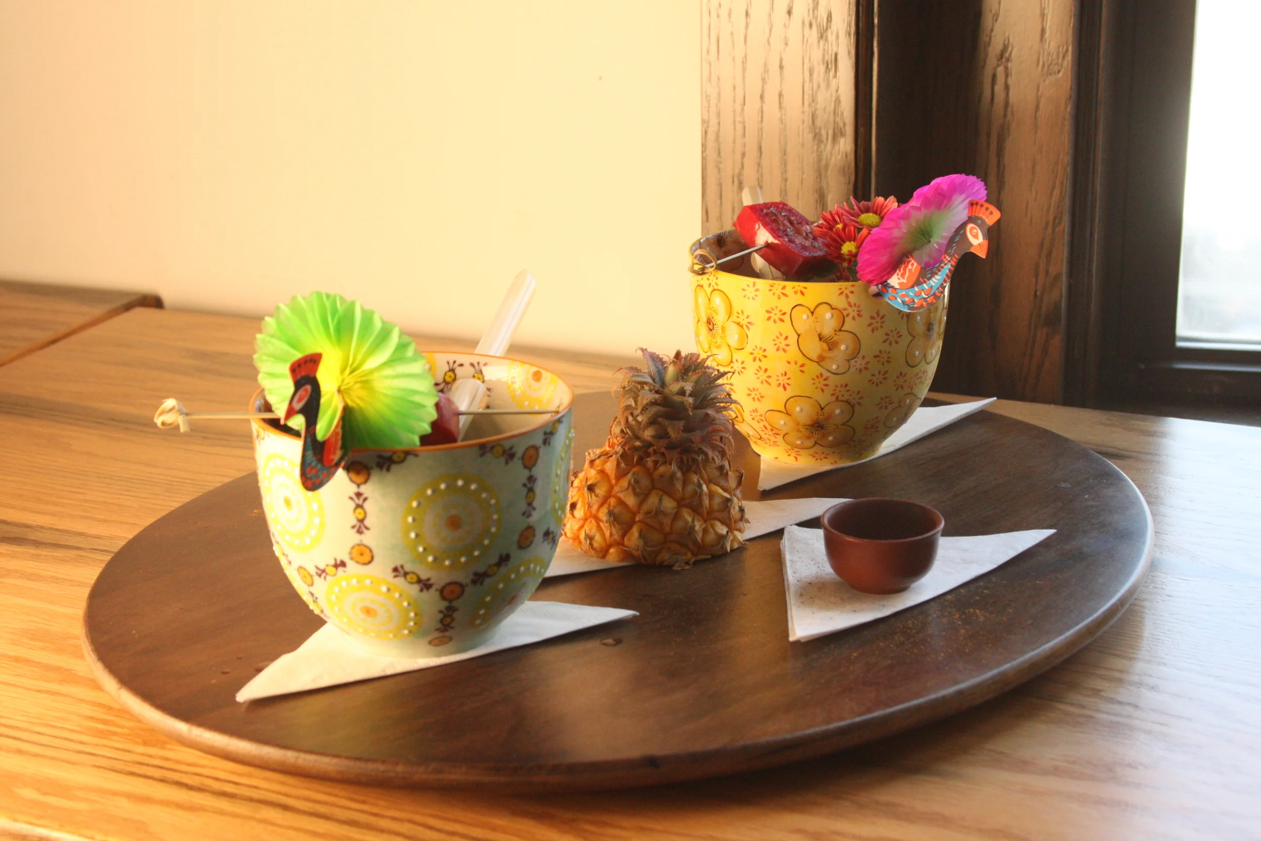 Tenzing Coupe Cocktail: The Mise a feu punch by Carlos Julian